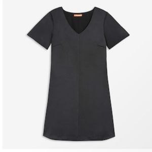 V Neck Satin Dress | Shift dress
